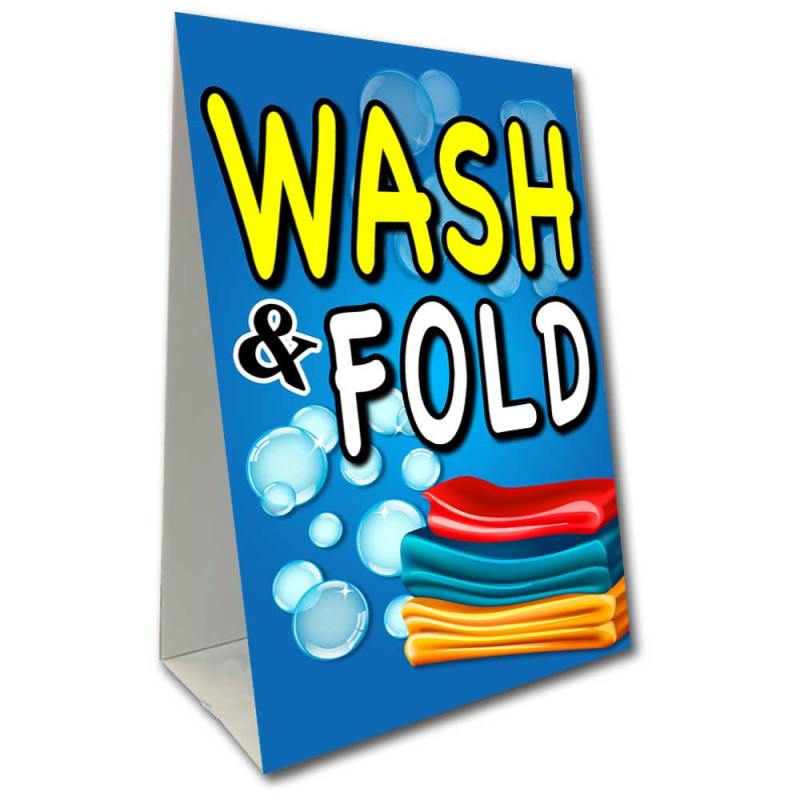Wash & Fold Economy A-Frame Sign