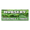 Nursery Seedlings and Trees Vinyl Banner with Optional Sizes (Made in the USA)