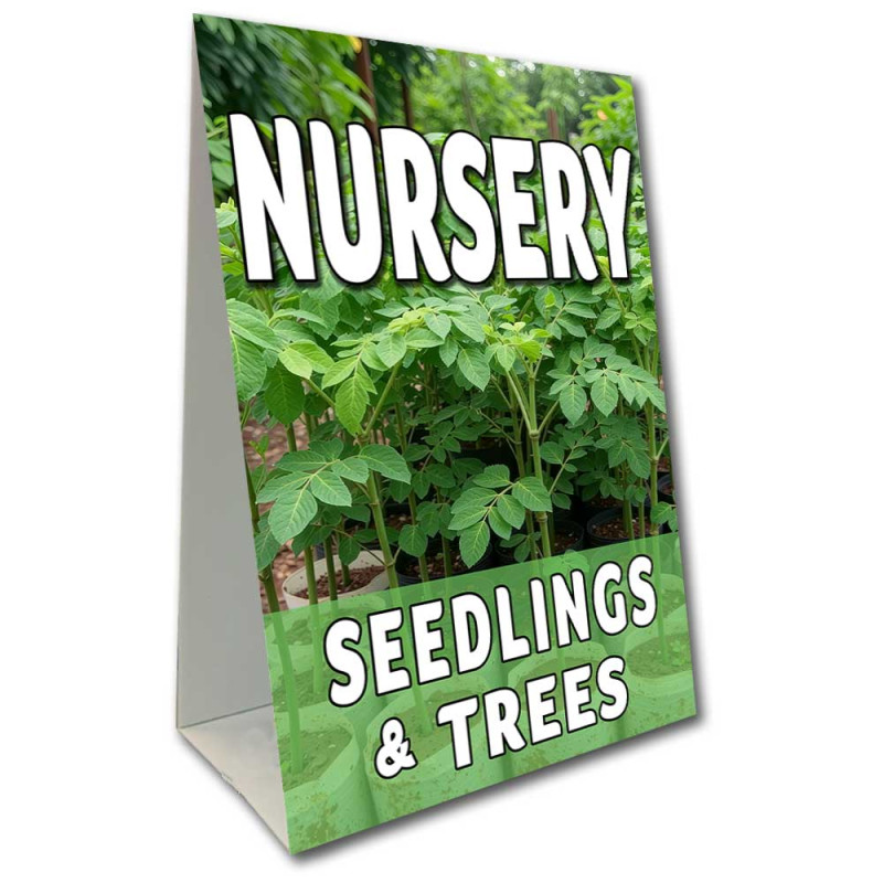 Nursery Seedlings and Trees Economy A-Frame Sign