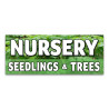 Nursery Seedlings and Trees Vinyl Banner with Optional Sizes (Made in the USA)