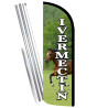 Ivermectin Premium Windless Feather Flag Bundle (Complete Kit) OR Optional Replacement Flag Only