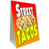 Street Tacos (red) Economy A-Frame Sign
