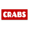 Crabs (red) Vinyl Banner with Optional Sizes (Made in the USA)