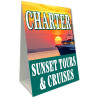 Charter Boat Economy A-Frame Sign