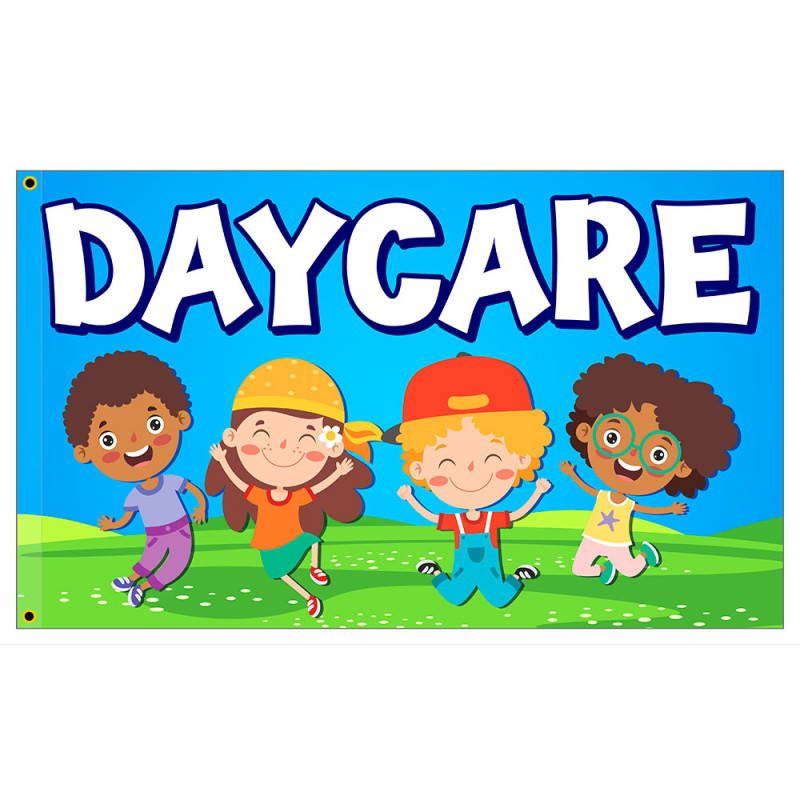 DAYCARE Premium 3x5 Flag OR Optional Flag with Mounting Kit