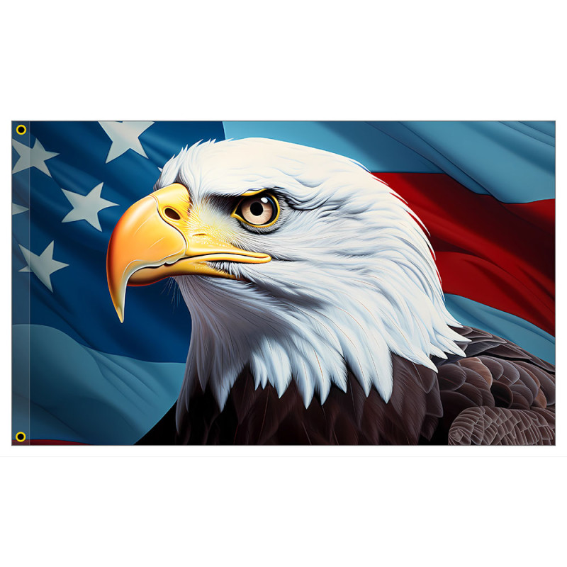 American Glory - USA Eagle Premium 3x5 Flag OR Optional Flag with Mounting Kit