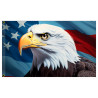 American Glory - USA Eagle Premium 3x5 Flag OR Optional Flag with Mounting Kit
