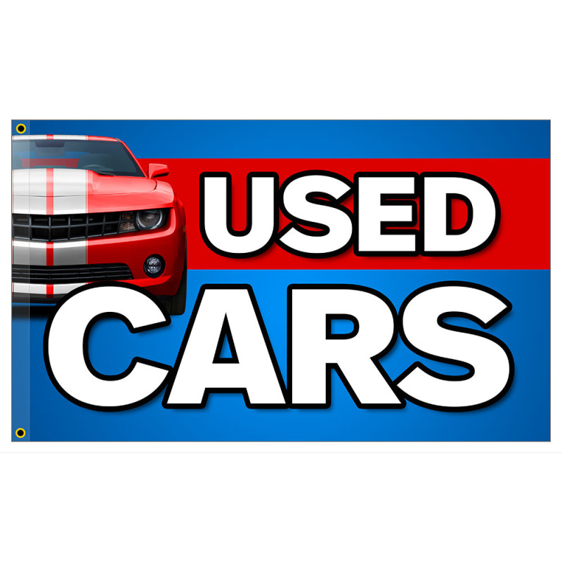 Used Cars Premium 3x5 Flag OR Optional Flag with Mounting Kit