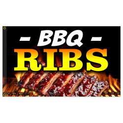 BBQ Ribs Premium 3x5 Flag...