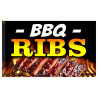 BBQ Ribs Premium 3x5 Flag OR Optional Flag with Mounting Kit