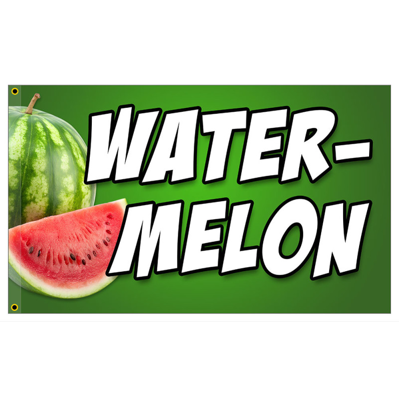 Watermelon - Fruit Produce Premium 3x5 Foot Flag OR Optional Flag with Mounting Kit