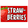 Strawberries - Fruit Produce Premium 3x5 Foot Flag OR Optional Flag with Mounting Kit