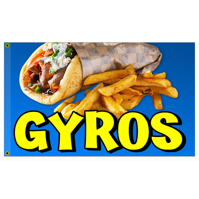 GYROS Premium 3x5 Foot Flag OR Optional Flag with Mounting Kit