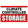 Climate Controlled Storage - Red Premium 3x5 foot Flag OR Optional Flag with Mounting Kit