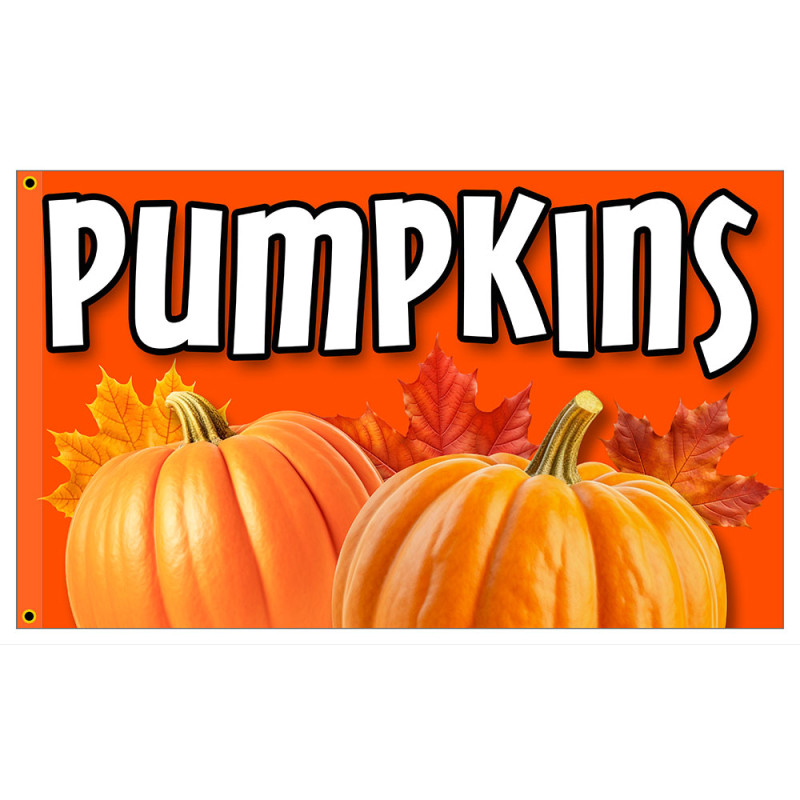 PUMPKINS Premium 3x5 foot Flag OR Optional Flag with Mounting Kit