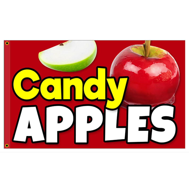 Candy Apples Premium 3x5 foot Flag OR Optional Flag with Mounting Kit