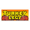 Turkey Legs Vinyl Banner with Optional Sizes (Made in the USA)