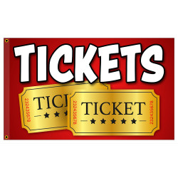 TICKETS Premium 3x5 foot...