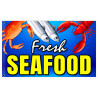 SEAFOOD Premium 3x5 foot Flag OR Optional Flag with Mounting Kit