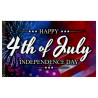 Happy 4th Of July Premium 3x5 foot Flag OR Optional Flag with Mounting Kit