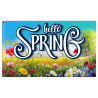 Hello Spring Premium 3x5 foot Flag OR Optional Flag with Mounting Kit