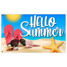 Hello Summer Premium 3x5 foot Flag OR Optional Flag with Mounting Kit