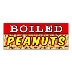 Boiled Peanuts Vinyl Banner...