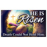 He Is Risen - Easter Premium 3x5 foot Flag OR Optional Flag with Mounting Kit