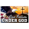 One Nation Under GOD Premium 3x5 Foot Flag OR Optional Flag with Mounting Kit