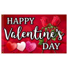 Happy Valentine's Day Premium 3x5 foot Flag OR Optional Flag with Mounting Kit