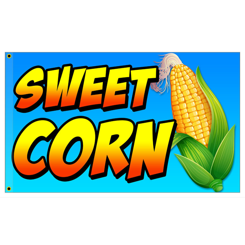 Sweet Corn Premium 3x5 Foot Flag OR Optional Flag with Mounting Kit