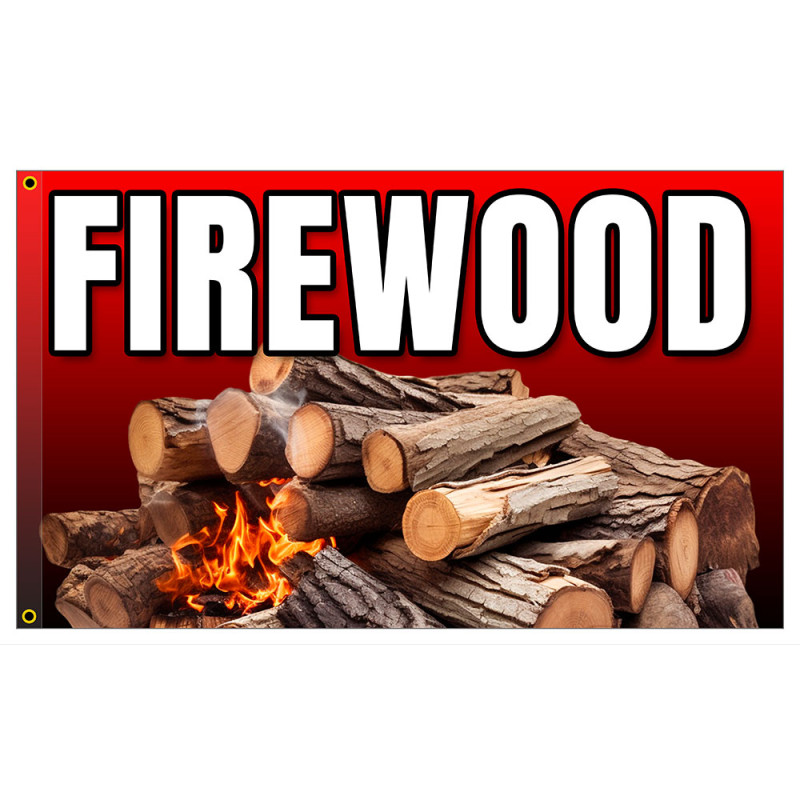 Firewood Premium 3x5 Foot Flag OR Optional Flag with Mounting Kit