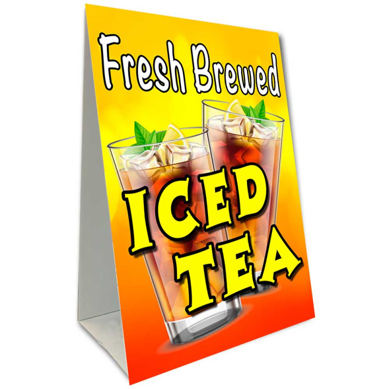 Fresh Brewed Iced Tea Economy A-Frame Sign