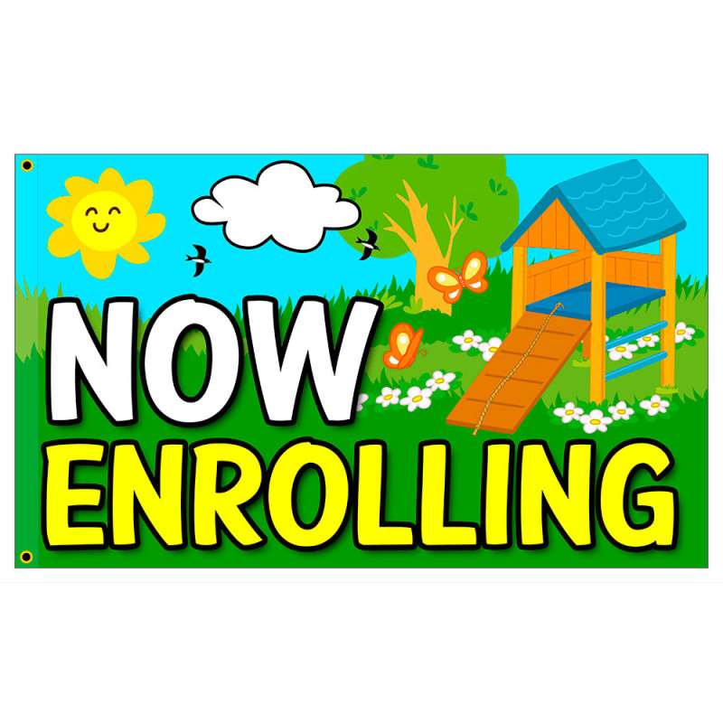 Now Enrolling Premium 3x5 Flag OR Optional Flag with Mounting Kit