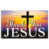 Thank You Jesus Premium 3x5 Flag 3x5 foot Flag OR Optional Flag with Mounting Kit