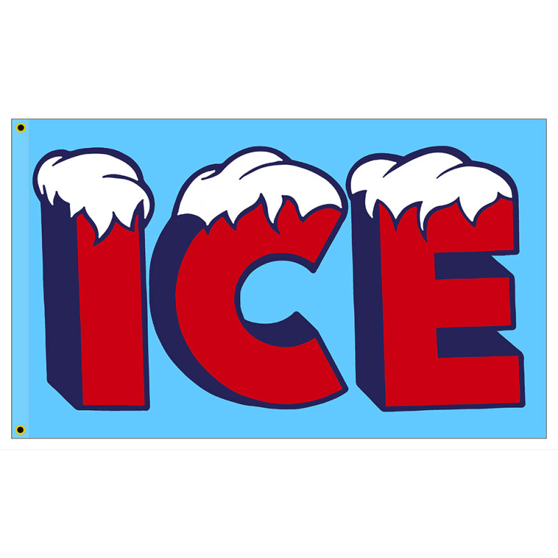 ICE Premium 3x5 Foot Flag OR Optional Flag with Mounting Kit