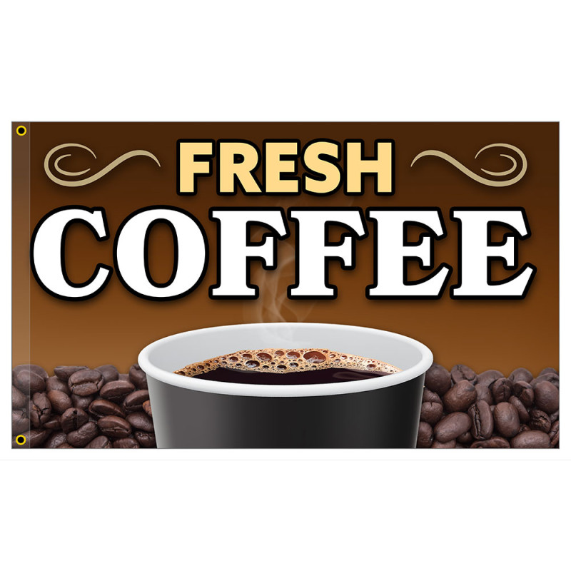 Coffee Premium 3x5 Foot Flag OR Optional Flag with Mounting Kit
