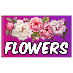 Flowers Premium 3x5 Foot Flag OR Optional Flag with Mounting Kit