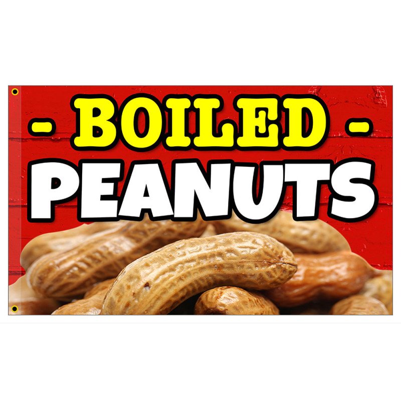 Boiled Peanuts Premium 3x5 Foot Flag OR Optional Flag with Mounting Kit