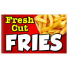Fresh Cut Fries Premium 3x5 foot Flag OR Optional Flag with Mounting Kit