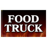 Food Truck Premium 3x5 Foot Flag OR Optional Flag with Mounting Kit