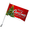 Merry Christmas - Happy New Year Premium 3x5 foot Flag OR Optional Flag with Mounting Kit