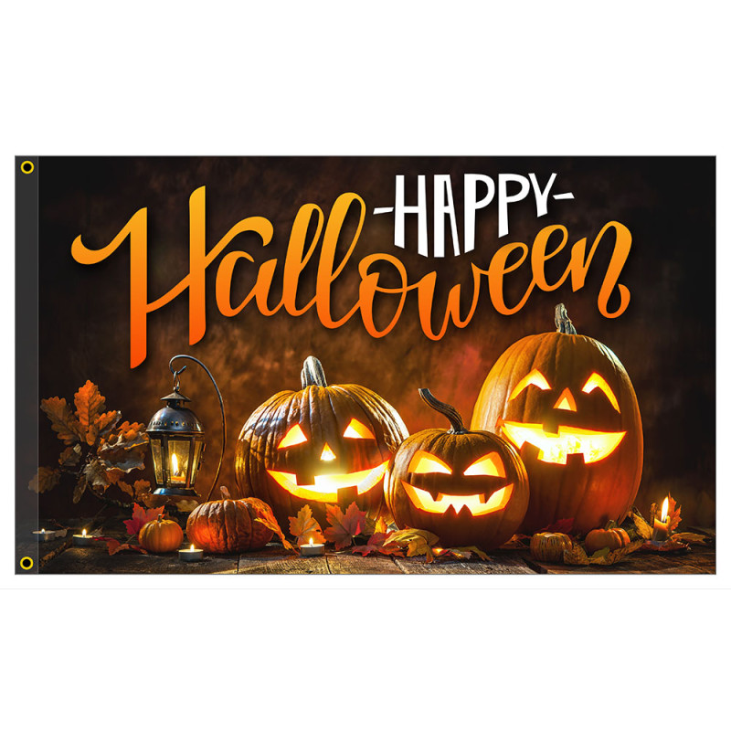 Happy Halloween Premium 3x5 foot Flag OR Optional Flag with Mounting Kit