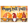 Happy Fall Y'all Gnome Premium 3x5 foot Flag OR Optional Flag with Mounting Kit