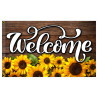 Welcome - Sunflower Premium 3x5 foot Flag OR Optional Flag with Mounting Kit