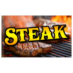 STEAK Premium 3x5 foot Flag OR Optional Flag with Mounting Kit