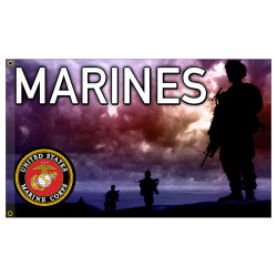 United States Marines Premium 3x5 foot Flag OR Optional Flag with Mounting Kit