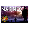 United States Marines Premium 3x5 foot Flag OR Optional Flag with Mounting Kit