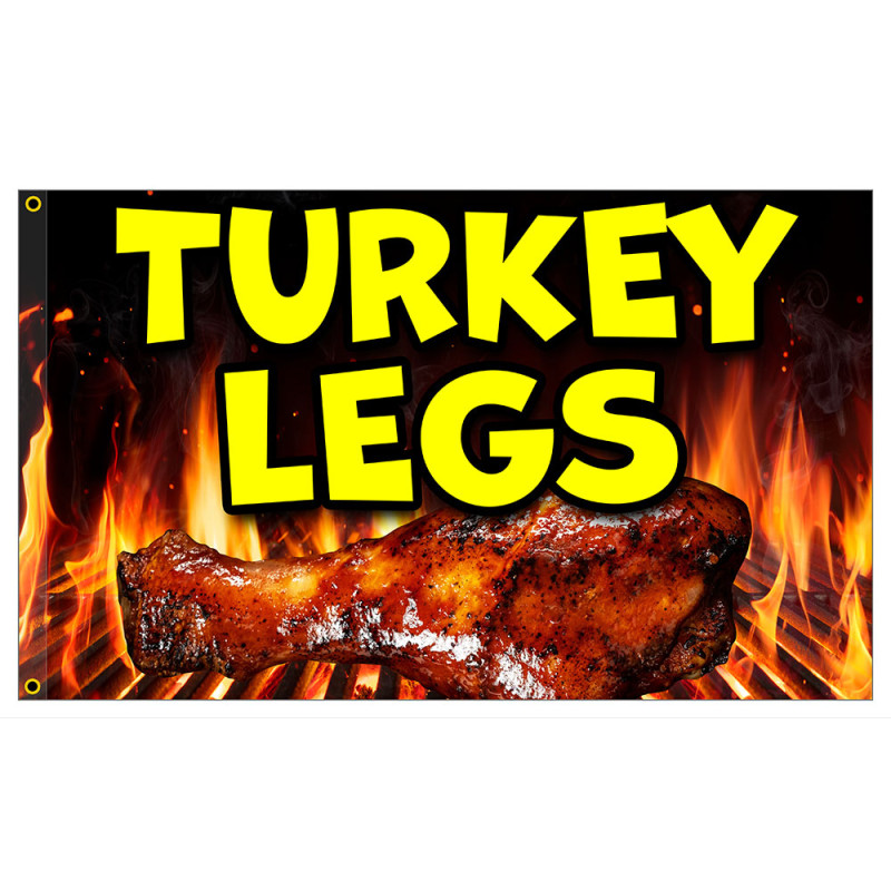 Turkey Legs 3x5 Premium Polyester Flag (Made in The USA)