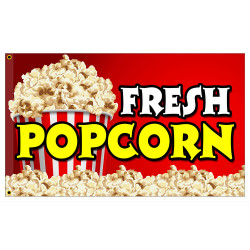 Fresh Popcorn 3x5 Premium Polyester Flag (Made in The USA)